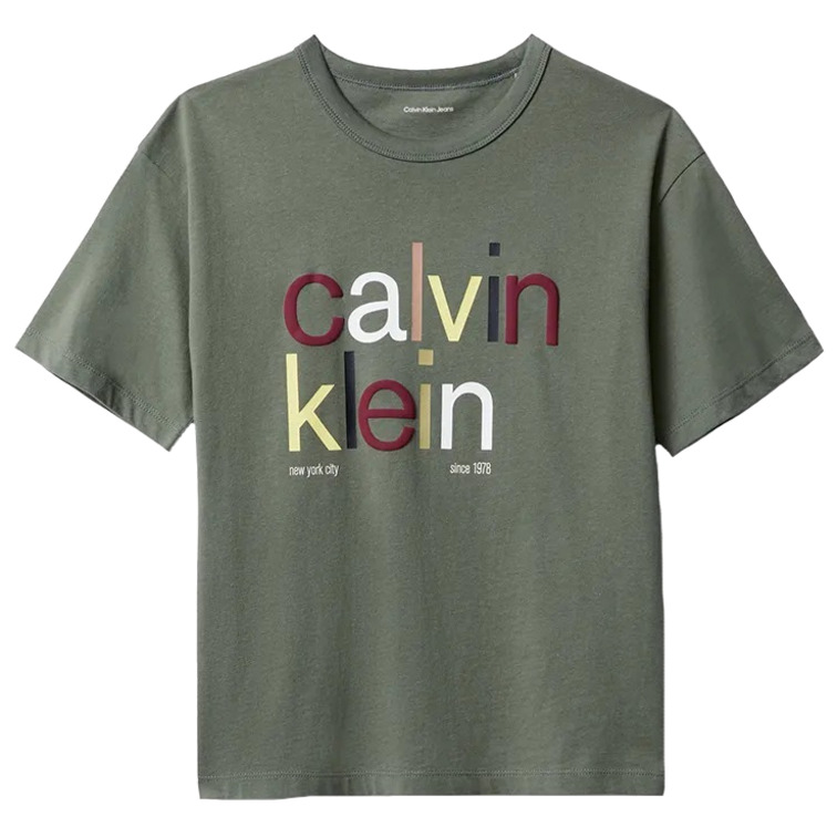 CAMISETA NIÑO  CALVIN KLEIN COLOR LOGO GRAPHIC SS T-SHIRT