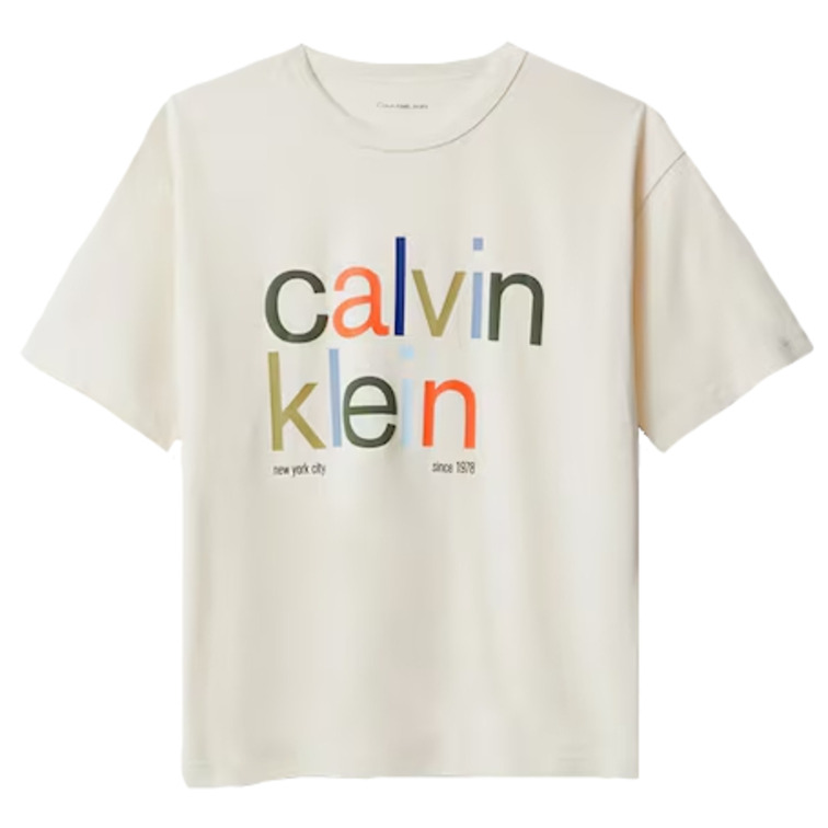CAMISETA NIÑO  CALVIN KLEIN COLOR LOGO GRAPHIC SS T-SHIRT