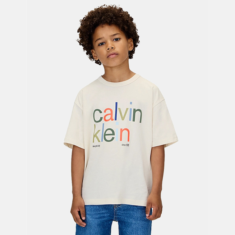 CAMISETA NIÑO  CALVIN KLEIN COLOR LOGO GRAPHIC SS T-SHIRT