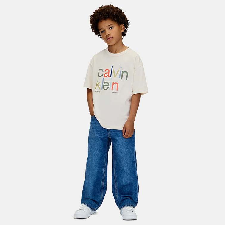 CAMISETA NIÑO  CALVIN KLEIN COLOR LOGO GRAPHIC SS T-SHIRT