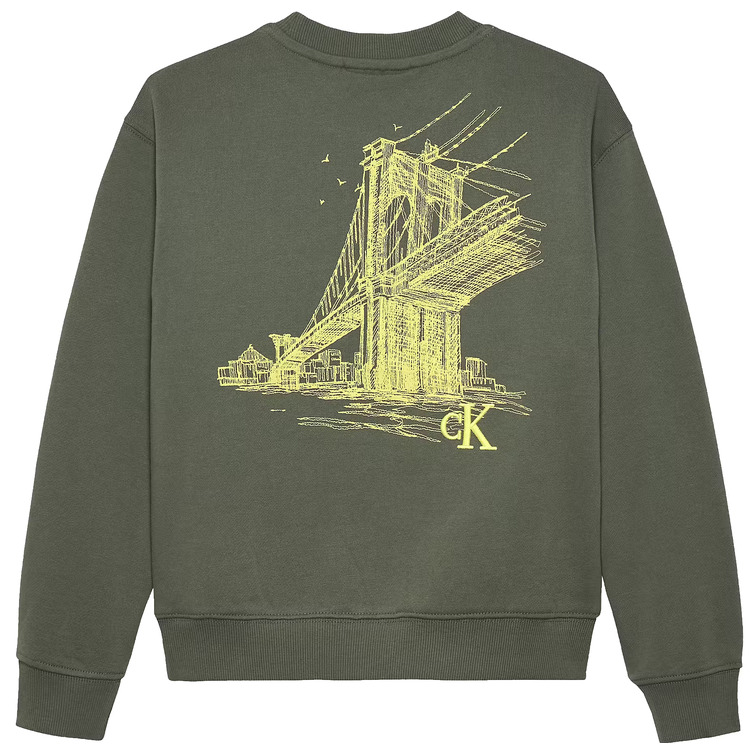 SUDADERA NIÑO  CALVIN KLEIN RELAXED BACK PRINT CN SWEATSHI