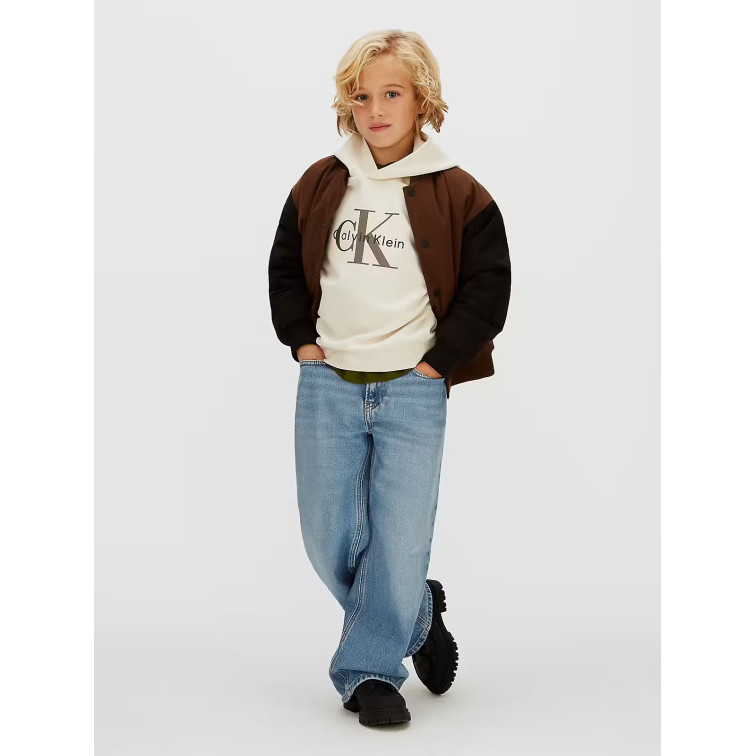 SUDADERA INFANTIL CALVIN KLEIN CON MONOLOGO