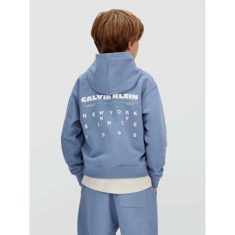 SUDADERA NIÑO  CALVIN KLEIN B RELAXED BACK AW HOODIE
