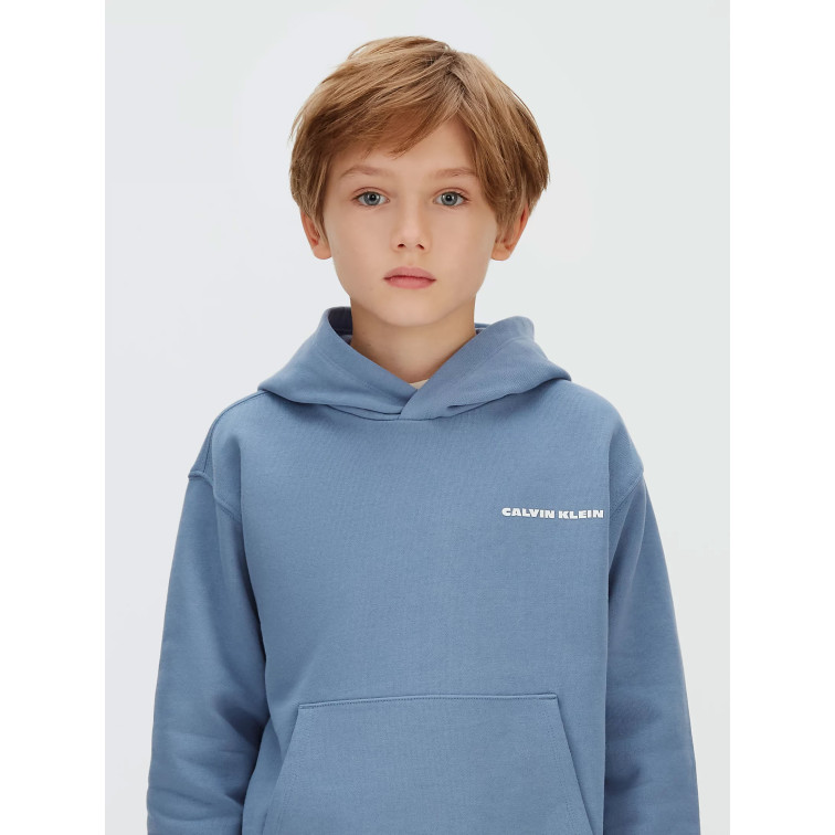 SUDADERA NIÑO  CALVIN KLEIN B RELAXED BACK AW HOODIE