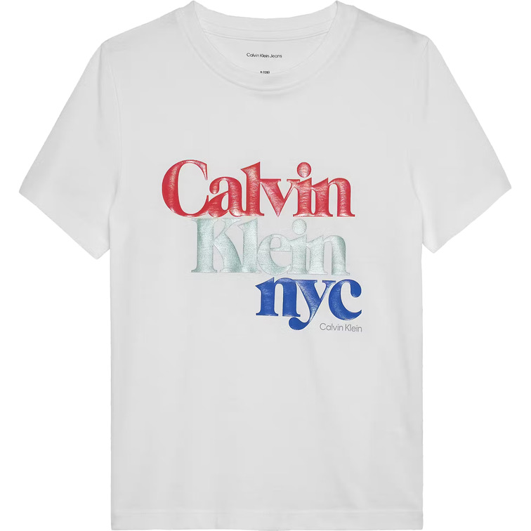 CAMISETA NIÑA  CALVIN KLEIN PEARL SIGNATURE NYC REGULAR TE