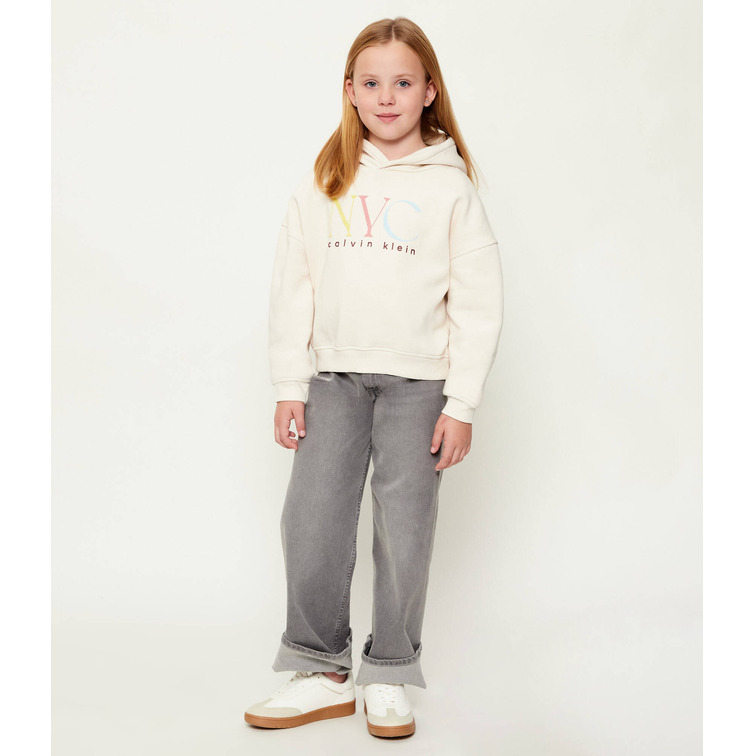 SUDADERA NIÑA  CALVIN KLEIN NYC GRAPHIC FLEECE HOODIE