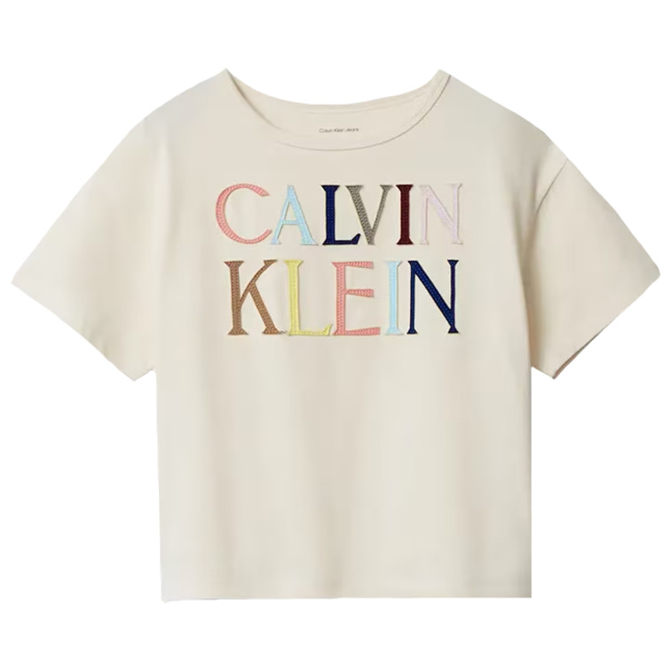 CAMISETA NIÑA  CALVIN KLEIN COLORED LOGO SS T-SHIRT