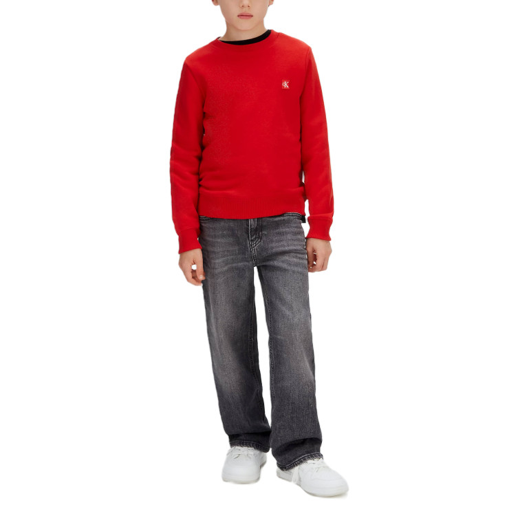 SUDADERA INFANTIL DE FELPA CALVIN KLEIN CON LOGO