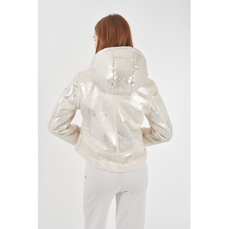 ABRIGO MUJER  YES ZEE GUBBINO DONNA LAMINATO CON CAP