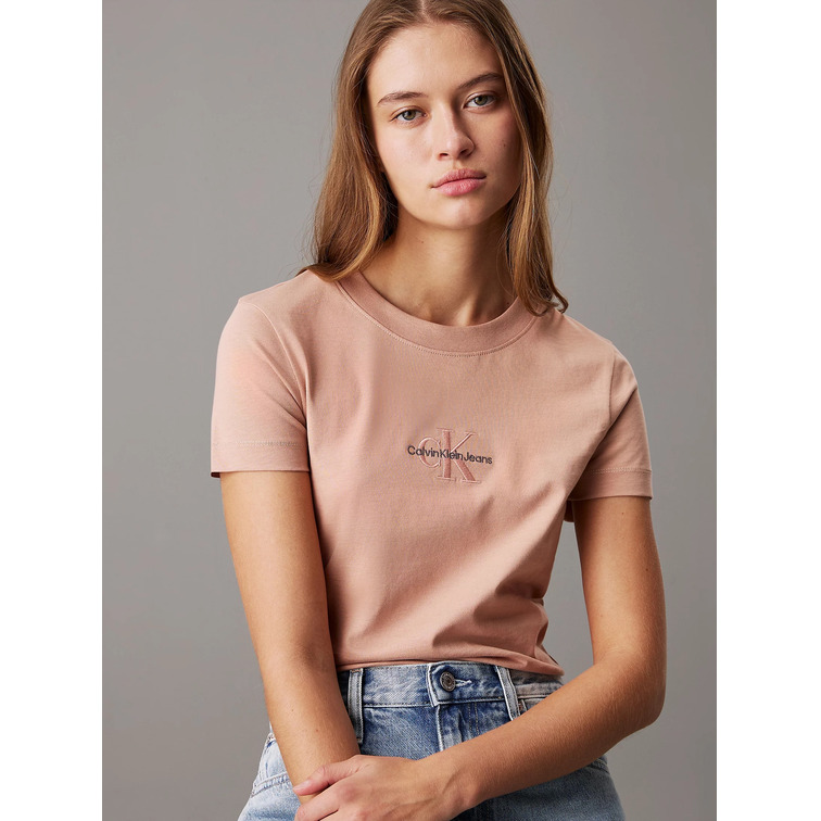 CAMISETA SLIM CON MONOGRAMA MUJER CALVIN KLEIN JEANS