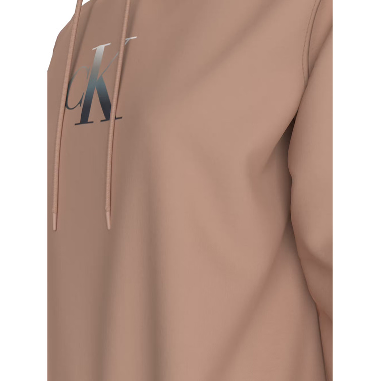 SUDADERA CON CAPUCHA MUJER CALVIN KLEIN CON MONOGRAMA FIT REGULAR