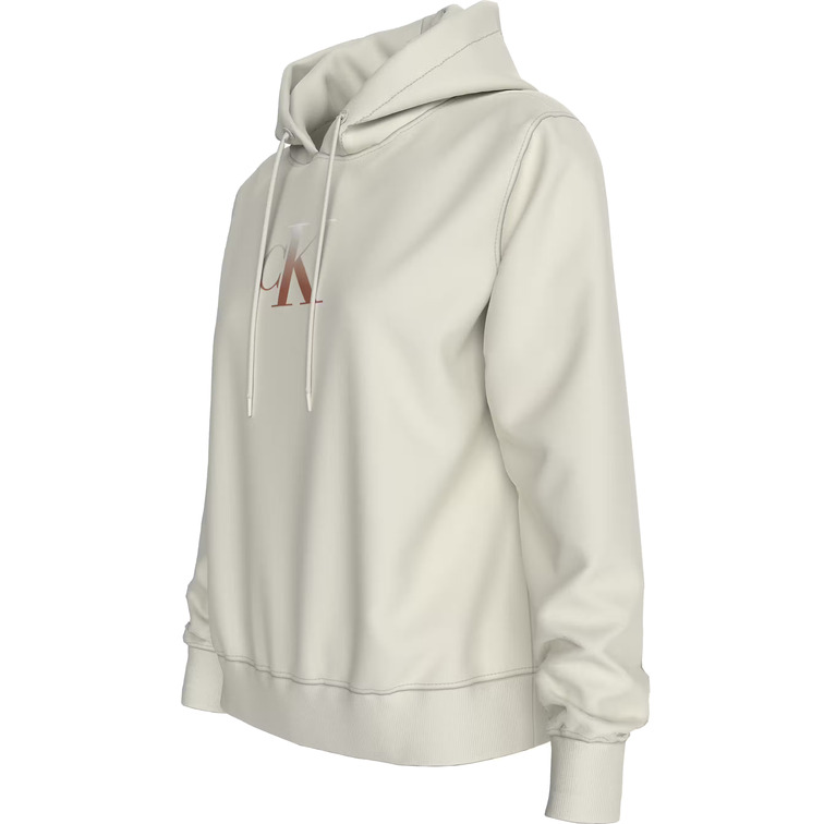 SUDADERA CON CAPUCHA MUJER CALVIN KLEIN CON MONOGRAMA FIT REGULAR