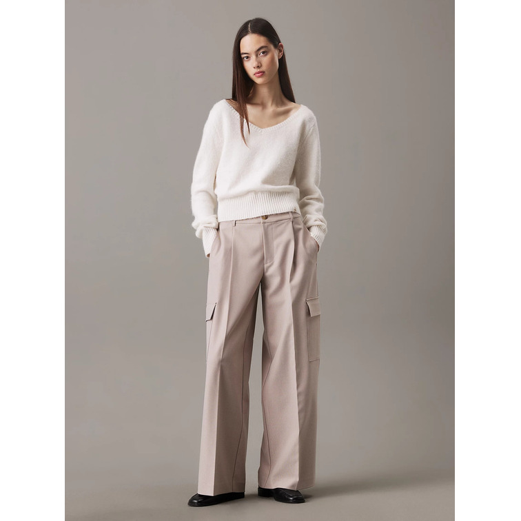 PANTALÓN CARGO MUJER CALVIN KLEIN TAILORED FIT HOLGADO