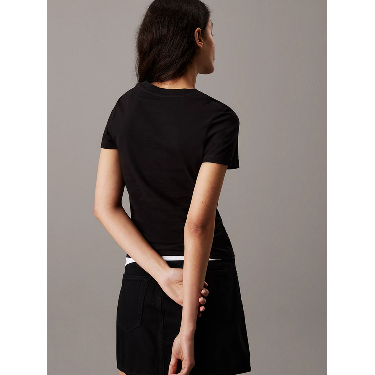 CAMISETA MUJER CALVIN KLEIN CON MONOGRAMA FIT SLIM