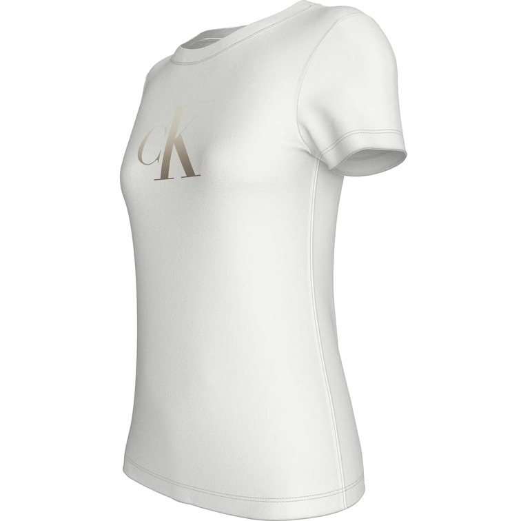 CAMISETA MUJER CALVIN KLEIN CON MONOGRAMA FIT SLIM