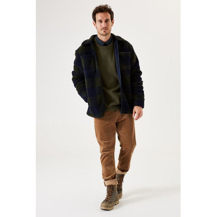 SOBRECAMISA DE BORREGUITO A CUADROS HOMBRE GARCIA JEANS