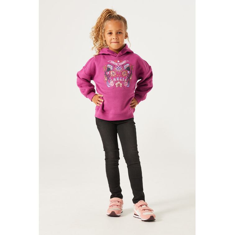 SUDADERA ESTAMPADA CON CAPUCHA NIÑA GARCIA JEANS