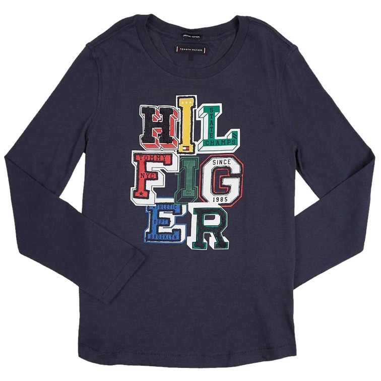 CAMISETA NIÑO TH 3D LOGO TEE L/S