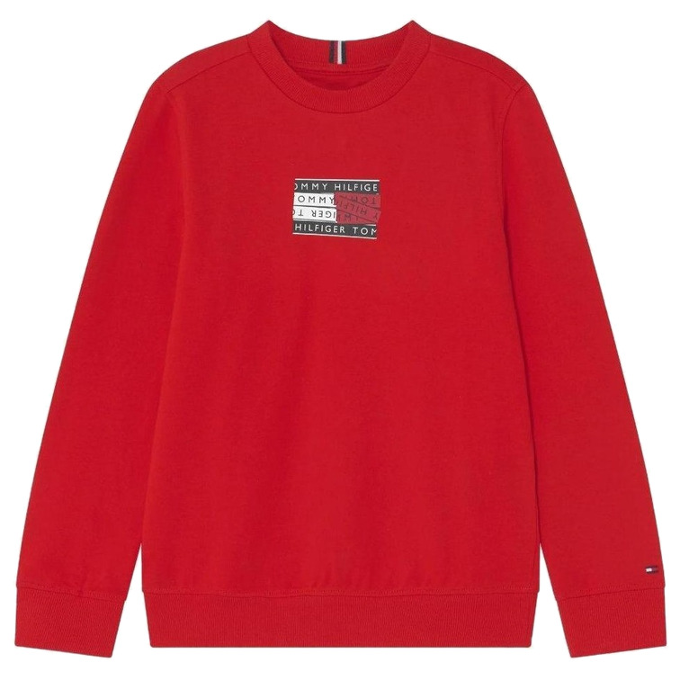 SUDADERA CON LOGO CON CINTA GRÁFICA NIÑO TOMMY HILFIGER