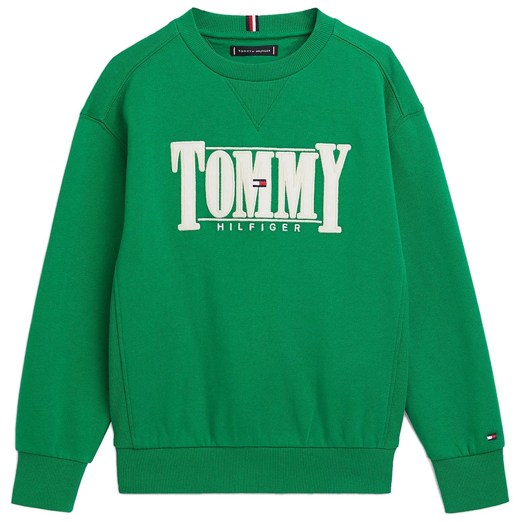 SUDADERA CON APLICACIÓN LOGO NIÑO TOMMY HILFIGER
