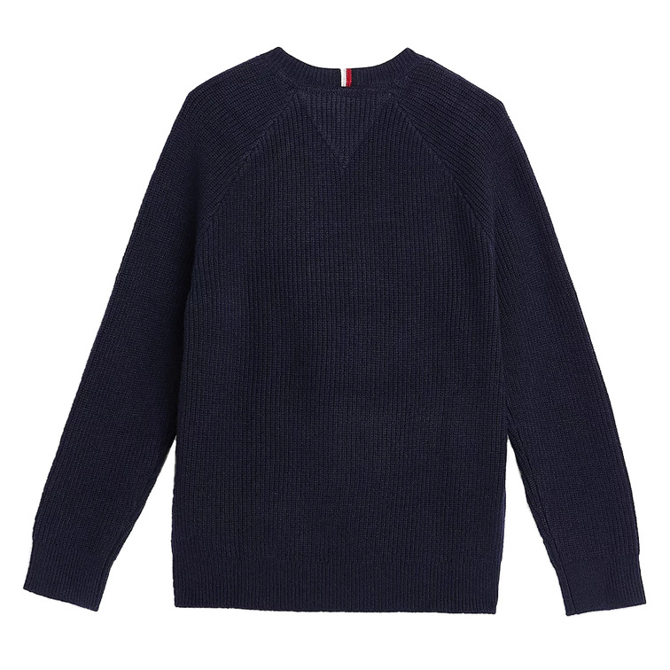 JERSEY DE PUNTO ELÁSTICO CON MANGAS RAGLÁN NIÑO TOMMY HILFIGER