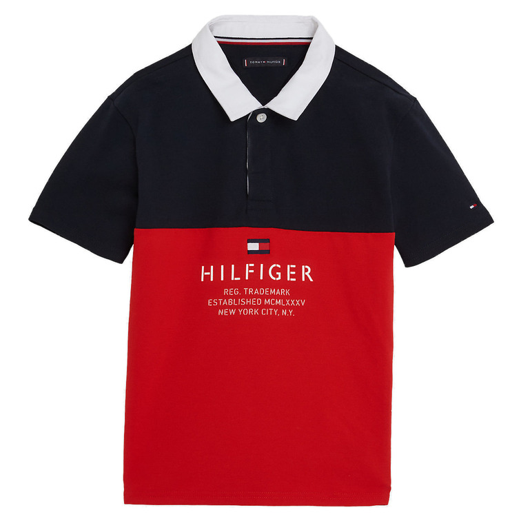POLO DE PIQUÉ CON DISEÑO COLORBLOCK NIÑO TOMMY HILFIGER