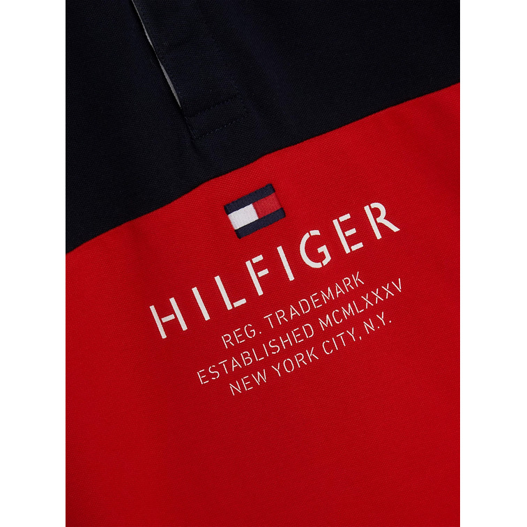POLO DE PIQUÉ CON DISEÑO COLORBLOCK NIÑO TOMMY HILFIGER