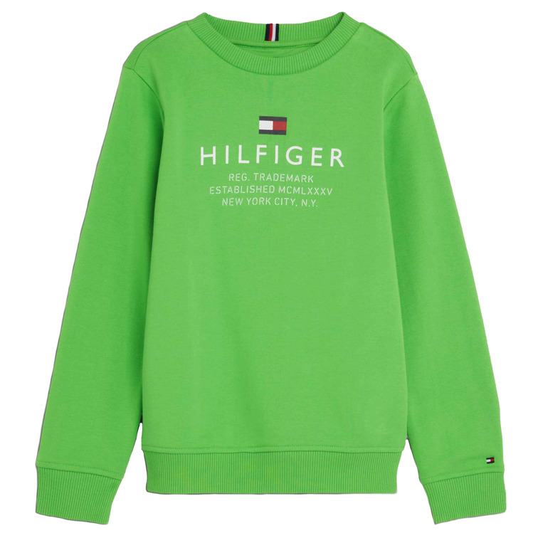 JERSEY DE CUELLO REDONDO CON LOGO NIÑO TOMMY HILFIGER