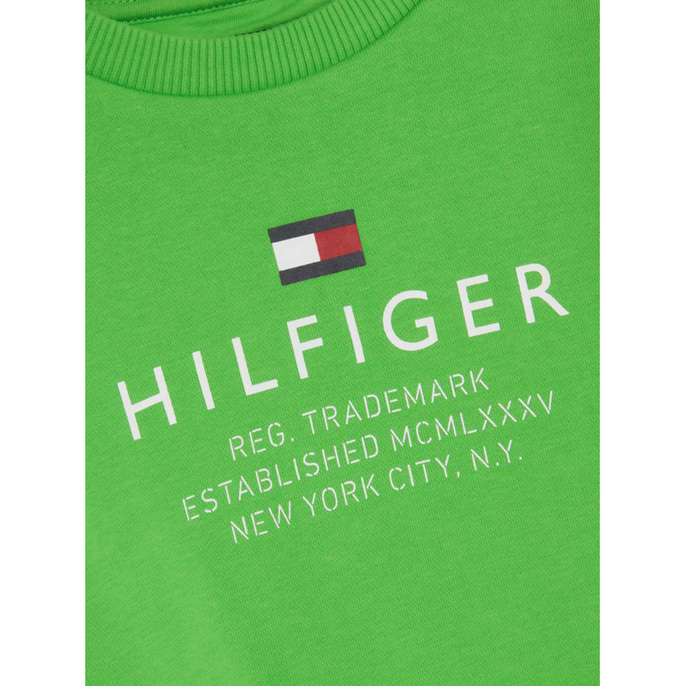JERSEY DE CUELLO REDONDO CON LOGO NIÑO TOMMY HILFIGER