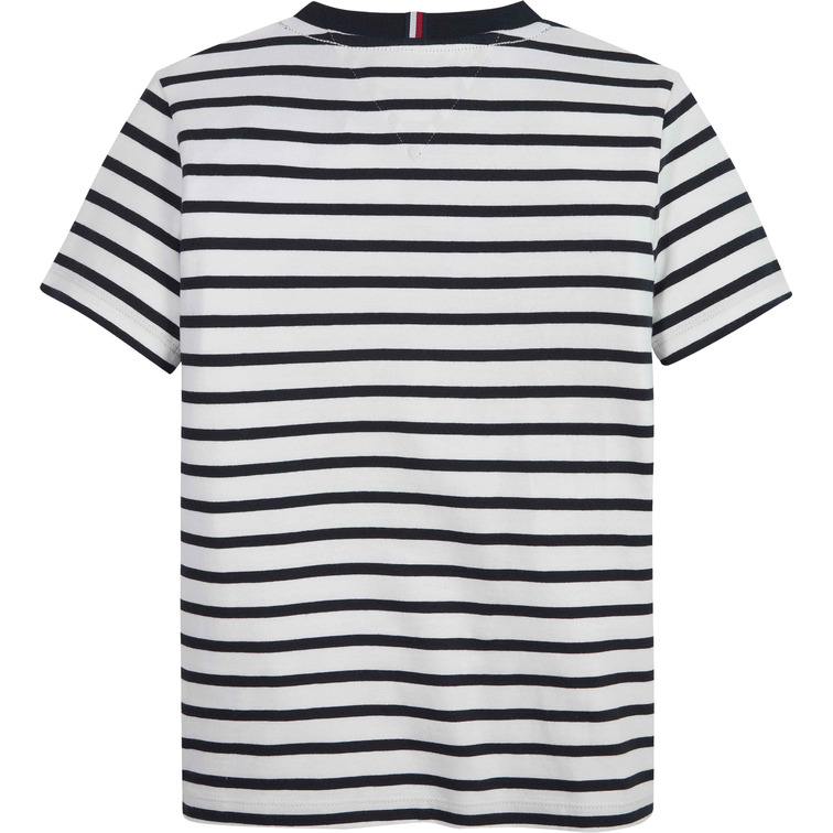CAMISETA DE RAYAS MARINERAS CON BOLSILLO NIÑO TOMMY HILFIGER