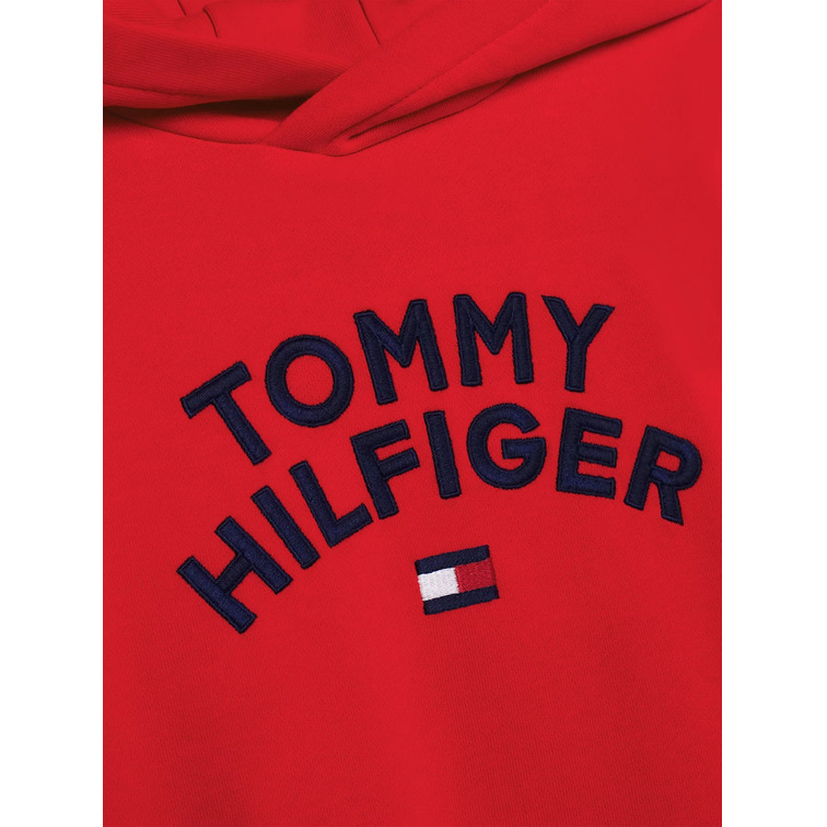 SUDADERA CON CAPUCHA Y LOGO NIÑO TOMMY HILFIGER