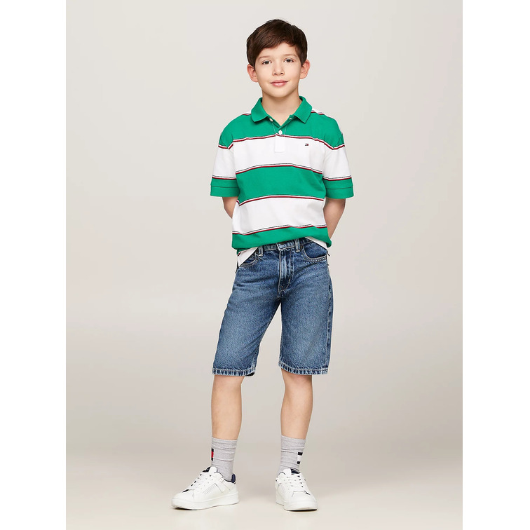 PANTALÓN VAQUERO CORTO DE CORTE RECTO NIÑO TOMMY HILFIGER