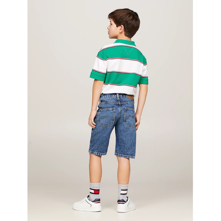 PANTALÓN VAQUERO CORTO DE CORTE RECTO NIÑO TOMMY HILFIGER