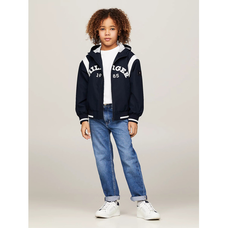 CAZADORA BOMBER 1985 CON MONOTIPO HILFIGER NIÑO TOMMY HILFIGER