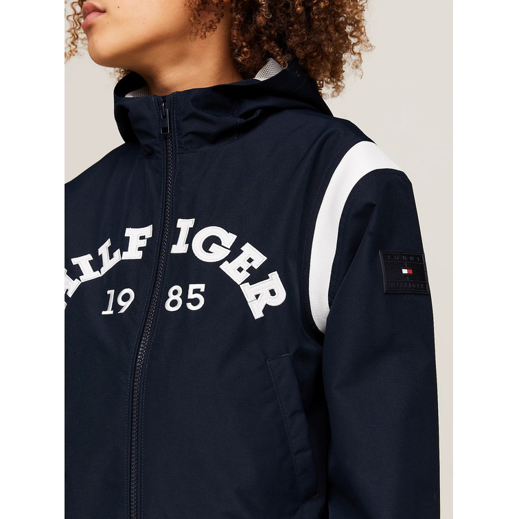 CAZADORA BOMBER 1985 CON MONOTIPO HILFIGER NIÑO TOMMY HILFIGER