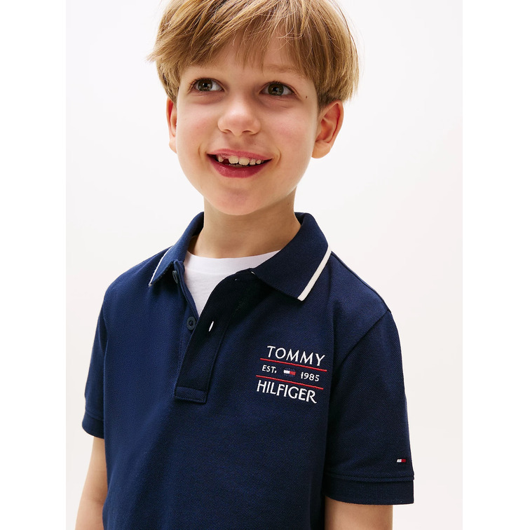 POLO NIÑO TOMMY HILFIGER CON LOGO BORDADO