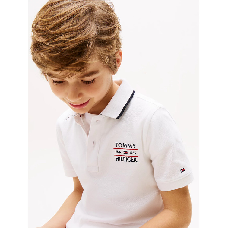 POLO NIÑO TOMMY HILFIGER CON LOGO BORDADO