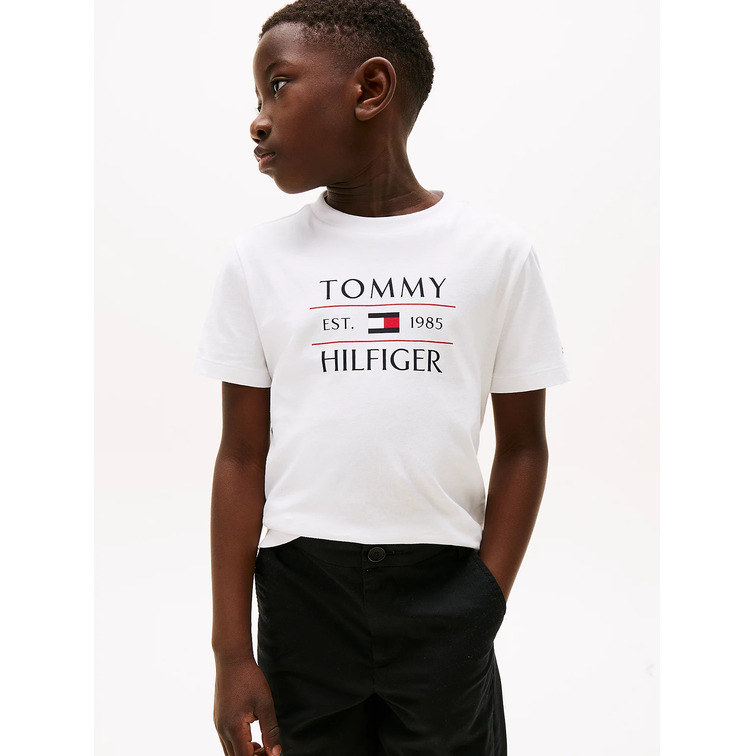 CAMISETA NIÑO TOMMY HILFIGER CON LOGO FIT REGULAR