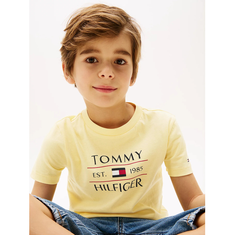 CAMISETA NIÑO TOMMY HILFIGER CON LOGO FIT REGULAR