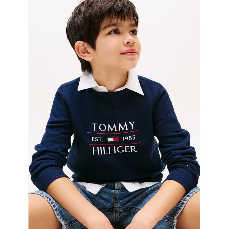 SUDADERA NIÑO TOMMY HILFIGER CON LOGO