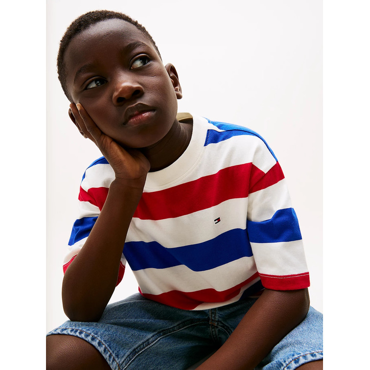 CAMISETAS A RAYAS NIÑO TOMMY HILFIGER FIT REGULAR