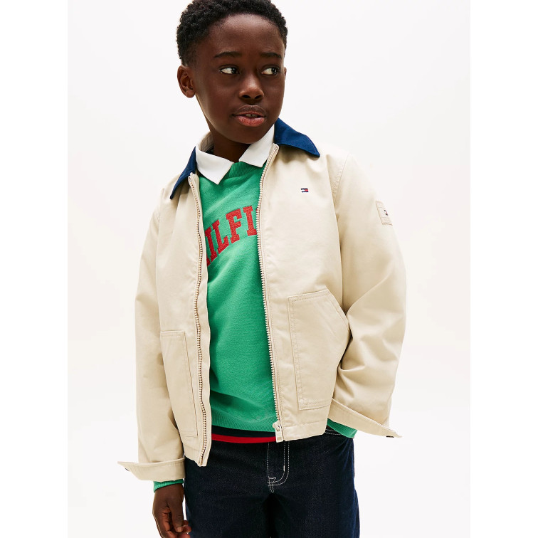 NIÑO CONTRAST COLLAR COTTON JACKET ACI