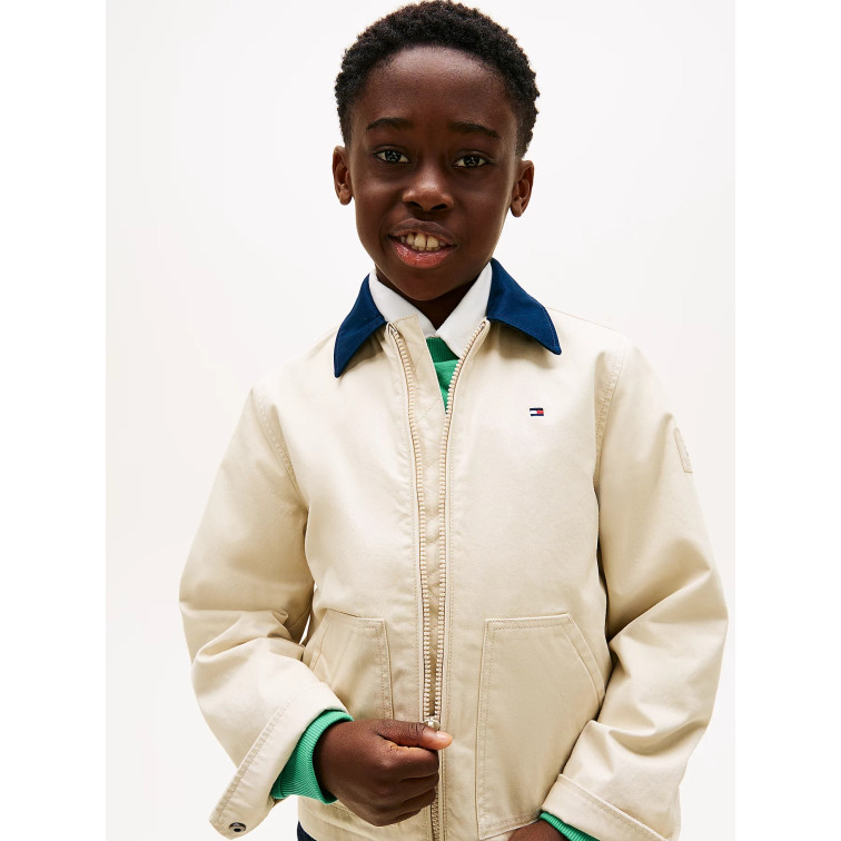 NIÑO CONTRAST COLLAR COTTON JACKET ACI