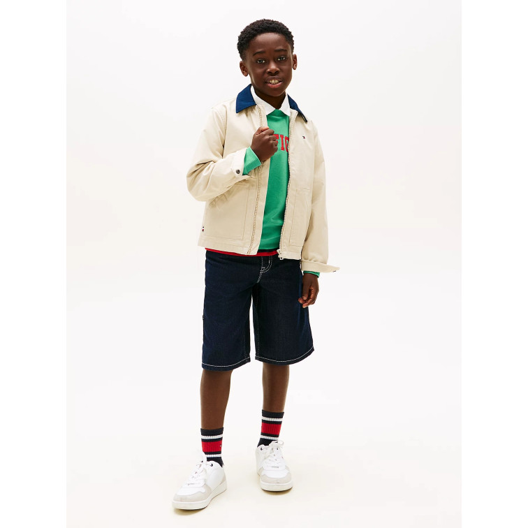 NIÑO CONTRAST COLLAR COTTON JACKET ACI