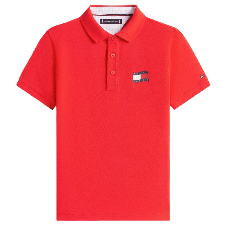 POLO NIÑO TOMMY HILFIGER CON LOGO FIT REGULAR