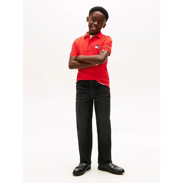 POLO NIÑO TOMMY HILFIGER CON LOGO FIT REGULAR