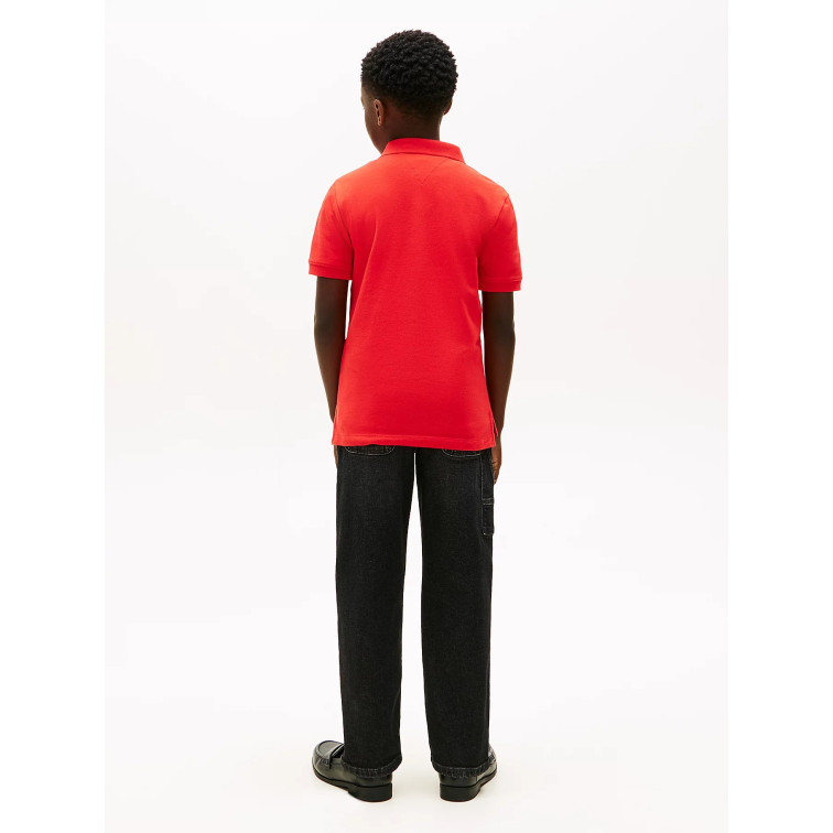 POLO NIÑO TOMMY HILFIGER CON LOGO FIT REGULAR
