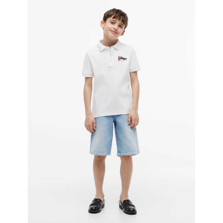 NIÑO INTERLOCK EMB GRAPHIC POLO SS YBR