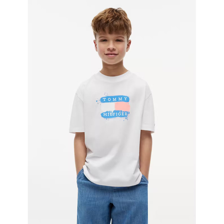 NIÑO TOMMY FLAG GRAFFITI T-SHIRT SS YBR