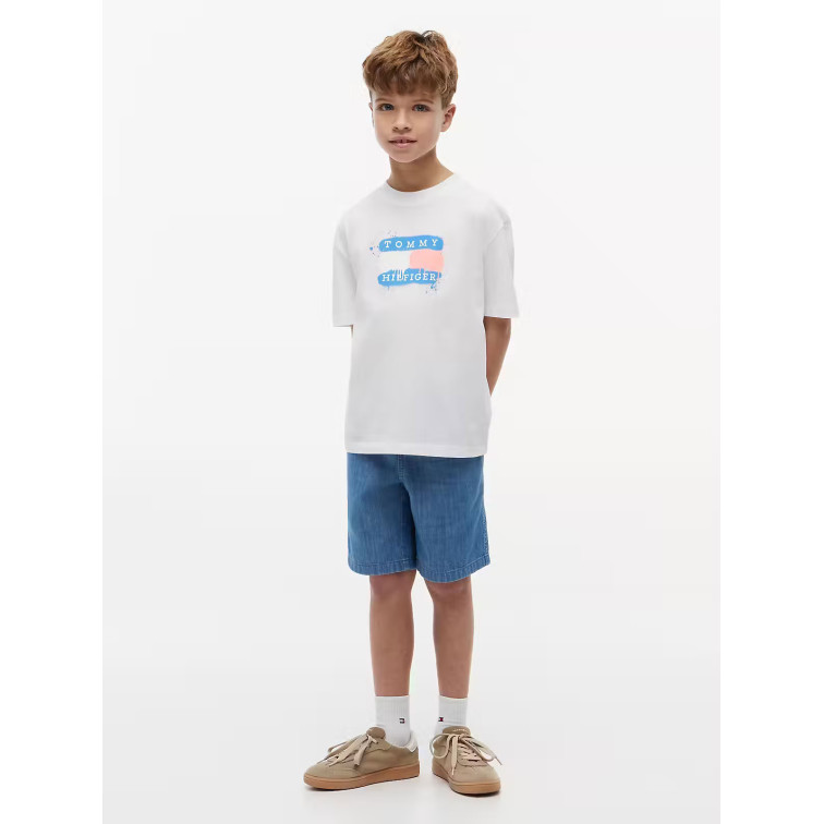 NIÑO TOMMY FLAG GRAFFITI T-SHIRT SS YBR